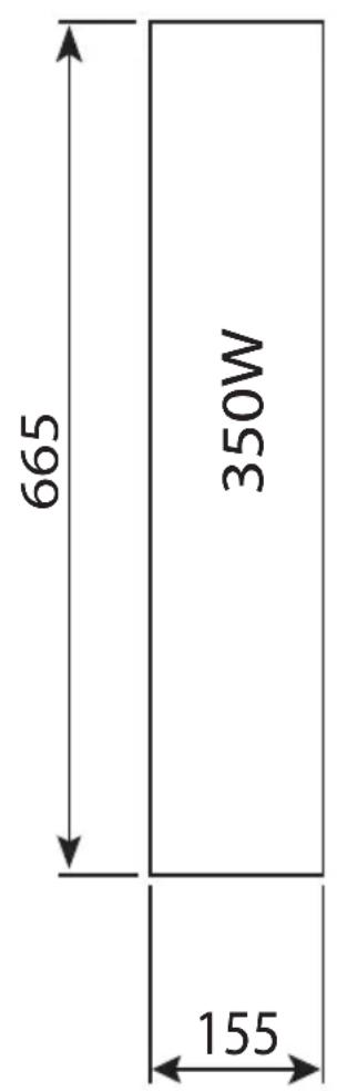 HARVIA DIR500R - Otwór montañozy - 2