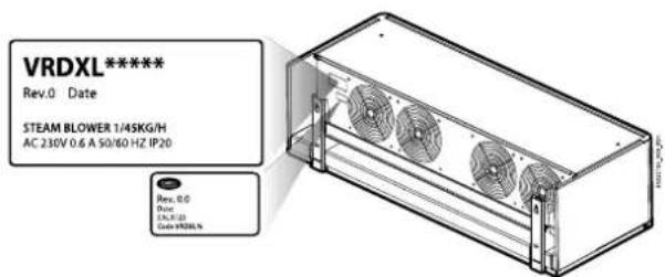 Carel VRDXL00001 - Réception/identification - 1