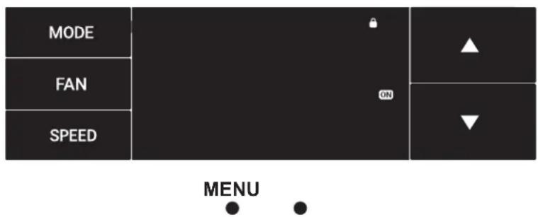 Friedrich KCQ06A10A - El menu Lock - 3