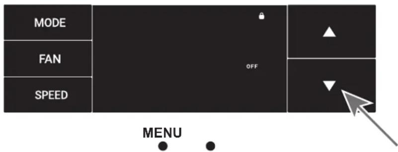 Friedrich KCQ06A10A - El menu Lock - 2