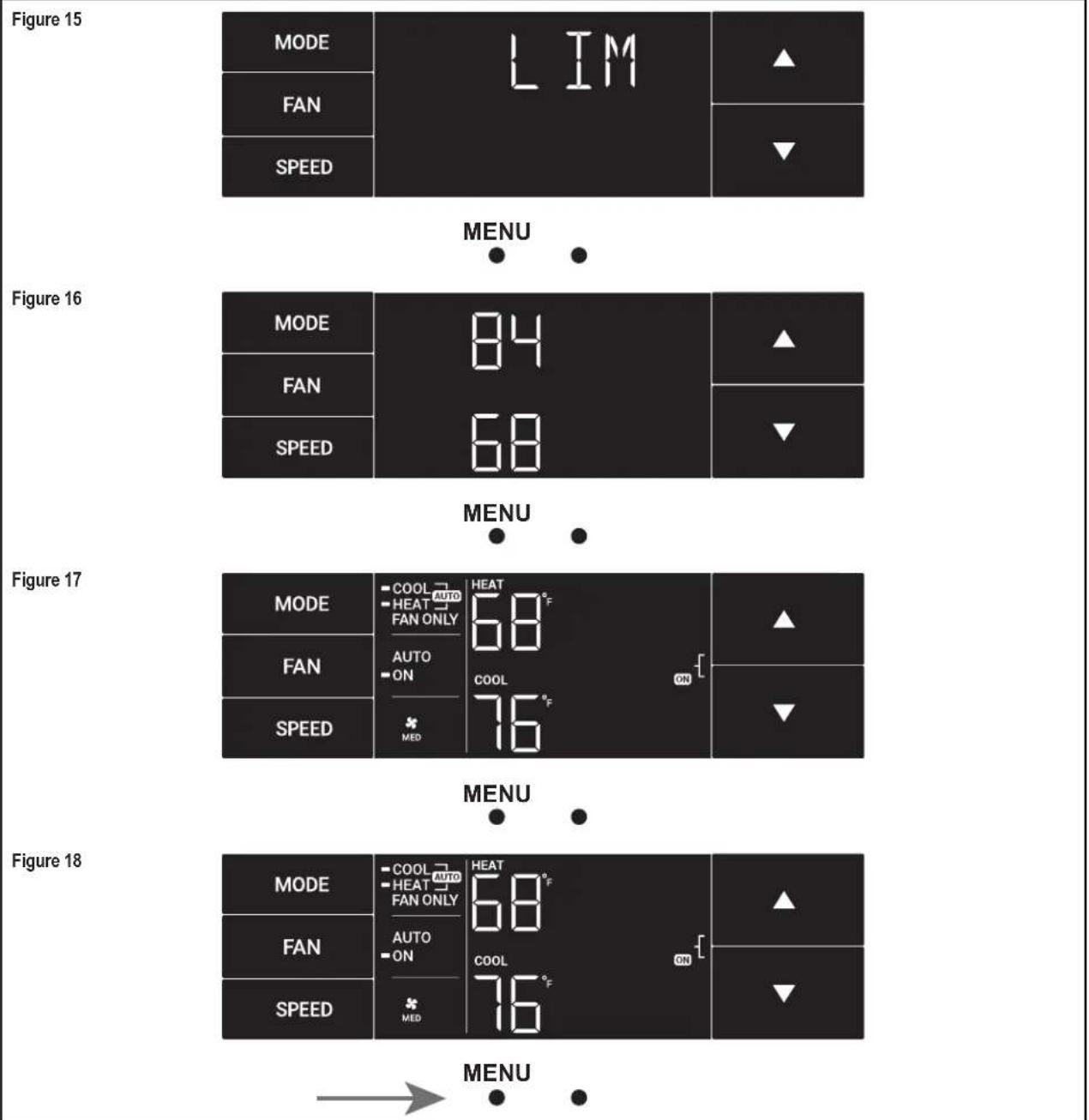 Friedrich KCQ06A10A - Le menu LIM - 1