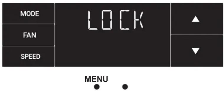 Friedrich WCT12A10B - El menu Lock - 1
