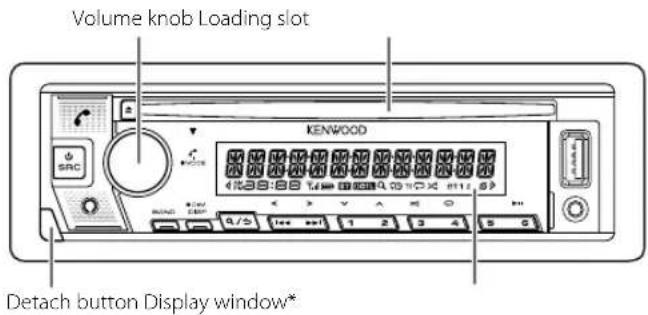KENWOOD KDCBT782HD - Faceplate - 1