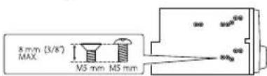 KENWOOD DPX505BT - Installing the unit (without mounting sleeve) - 1