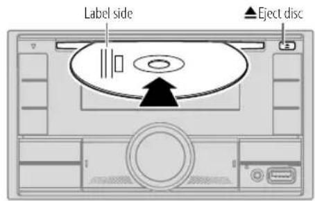 KENWOOD DPX505BT - Insert a disc - 1