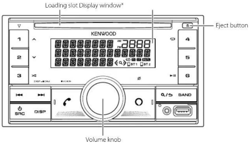 KENWOOD DPX505BT - Faceplate - 1