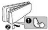 KENWOOD KDCX305 - Faceplate - 3