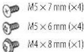 KENWOOD KMMX705 - Liste des pièces pour l'installation - 6
