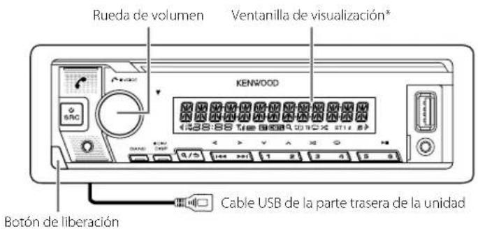 KENWOOD KMMX705 - Placa frontal - 1