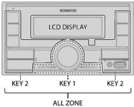 KENWOOD DPX305MBT - Réglagesd'affichage - 1