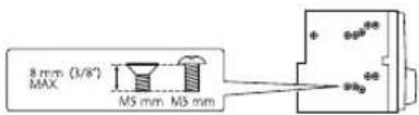 KENWOOD DPX305MBT - Installing the unit (without mounting sleeve) - 1