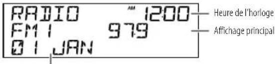 KENWOOD DPX305MBT - Changez l'information sur l'affichage - 1