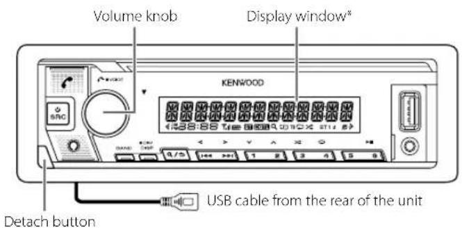 KENWOOD KMMBT732HD - Faceplate - 1