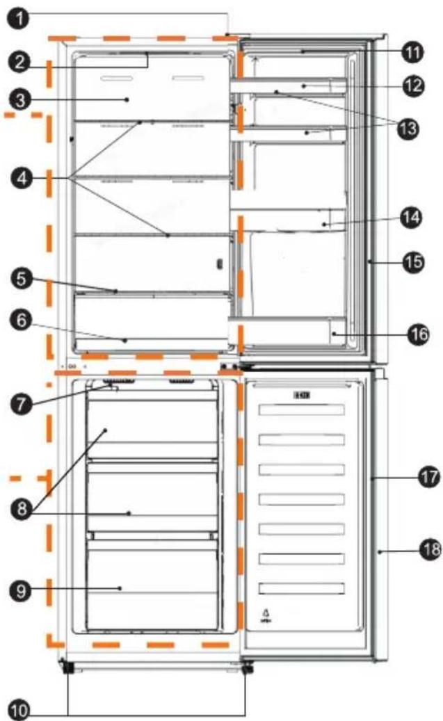 HISENSE RB329N4ACE - Vue de l'appareil électrique - 1