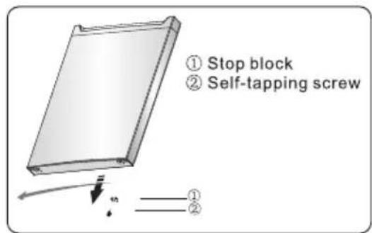 HISENSE RB329N4ACE - Reversing the door - 15