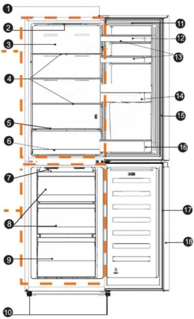 HISENSE RB329N4ACE - Descrizione dell'apparecchio - 1