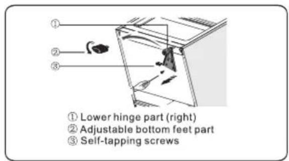 HISENSE RB329N4ACE - Reversing the door - 19