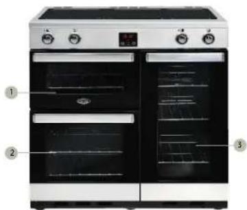 BELLING PKENS90EIBLK - cm, dessus gaz avec fours electriques - 1