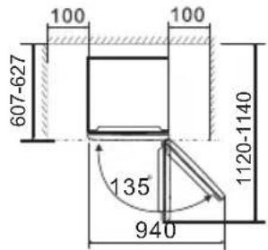 100 100 607-627 135° 940 1120-1140