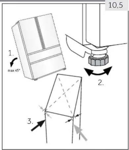 HAIER HTW7720ENPT - Alineación del aparato - 1