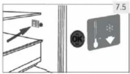 HAIER HTW7720ENPT - MUDELIST OLENEV KOMPONENT: nōuetele vastava temperatuuri indikaato - 1