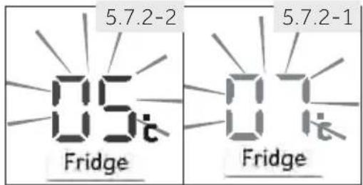 HAIER HTW7720ENPT - Regolare la temperatura del frigorifero - 1