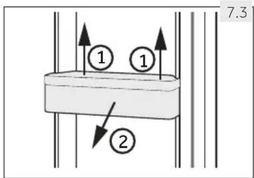 HAIER HTW7720ENPT - Entfernbare Turablagen - 1