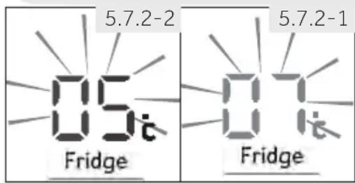 HAIER HTW7720ENPT - A hütöszekrény hörmsékletének beallitasa - 1