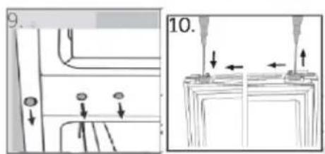 HAIER HTW7720ENPT - Kroky pri montázi (obr. 10.9): - 5