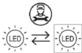 HAIER HTW7720ENPT - Replacing the LED-lamps - 1