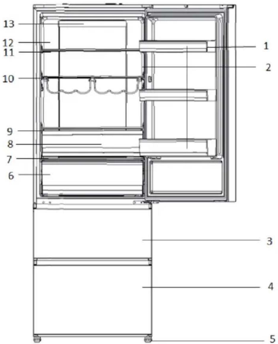 HAIER HTW7720ENPT - Seadme illustratsioon (joonis 3) - 2
