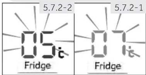 HAIER HTW7720ENPT - Ajuste la temperatura para el refrigerador - 1