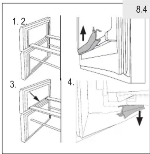 HAIER HTW7720ENPT - Yπαρχουν εξι βοηθικα παρεμβύσματa πόρτας ΟΤΟ επανω και TO κατω συράρι κατάψις. - 1