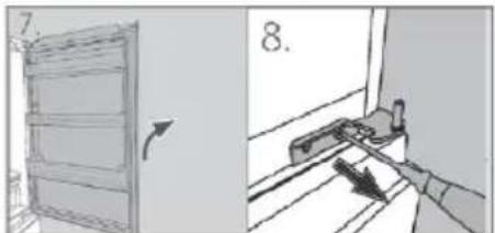 HAIER HTW7720ENPT - Aufstellungsschritte (Abb. 10.9): - 4