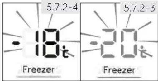 HAIER HTW7720ENPT - Ajuste la temperatura para el congelador - 1