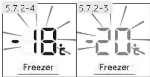 HAIER HTW7720ENPT - Stellen Sie die Temperatur für den Kuhl-schrank ein - 1
