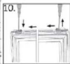 HAIER HTW7720ENPT - Surinkimo veiksmai (10.9 pav.): - 10