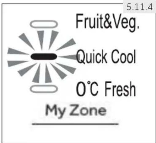 HAIER HTW7720ENPT - Auswahlen einer Funktion für den MyZone-Behälter - 1