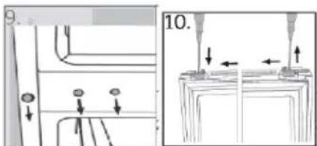 HAIER HTW7720ENPT - Aufstellungsschritte (Abb. 10.9): - 5