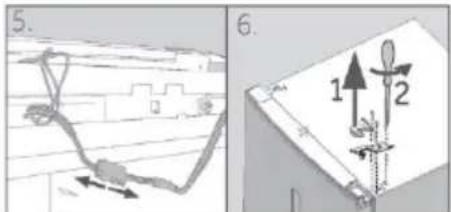 HAIER HTW7720ENPT - Aufstellungsschritte (Abb. 10.9): - 3