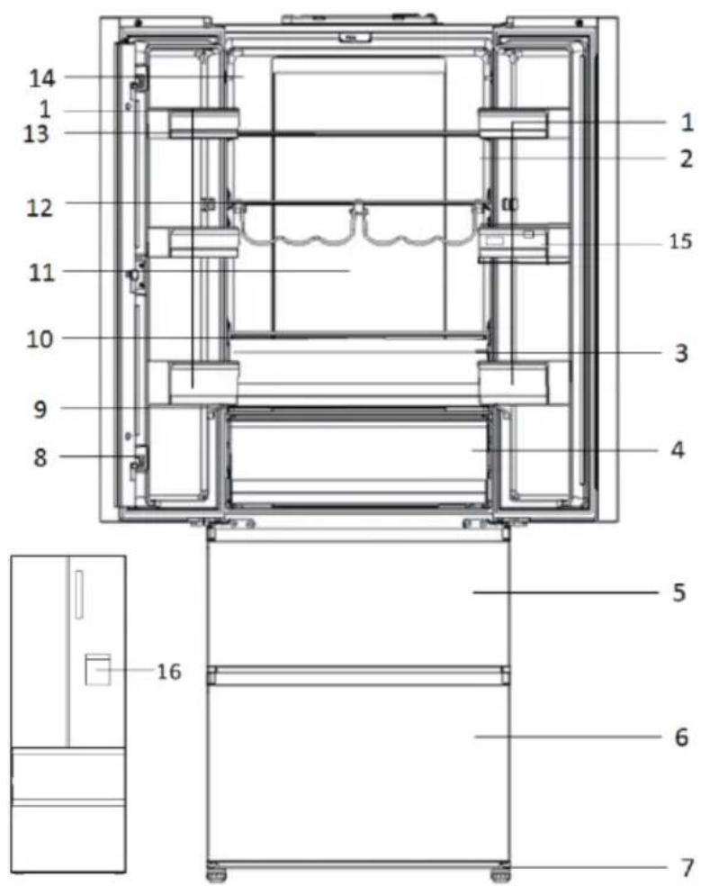 HAIER HTW7720ENPT - Geräteabbildung (Abb. 3) - 1