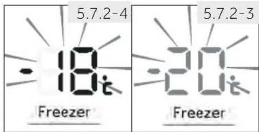 HAIER HTW7720ENPT - Ajustar a temperatura do congelador - 1