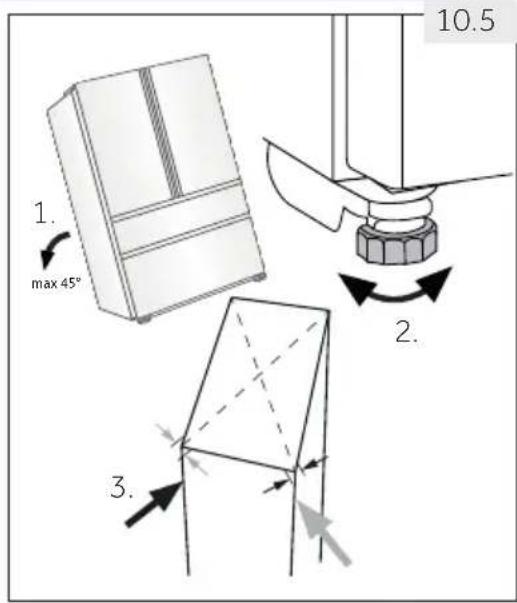 HAIER HTW7720ENPT - Het apparaat uitlijnen - 1