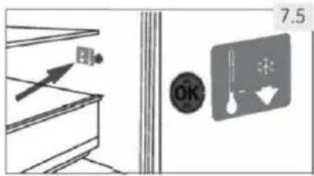 HAIER HTW7720ENPT - PASIRINKTINAL. Tinkamos temperaturos indicatorius „OK" - 1