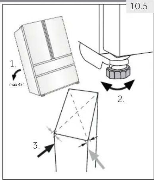 HAIER HTW7720ENPT - Nivelar o aparelho - 1