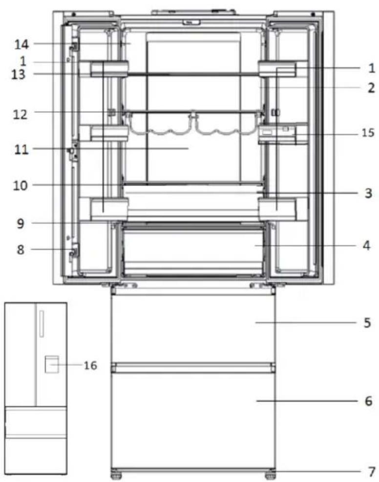HAIER HTW7720ENPT - Schemat urzadzenia (Rys. 3) - 1