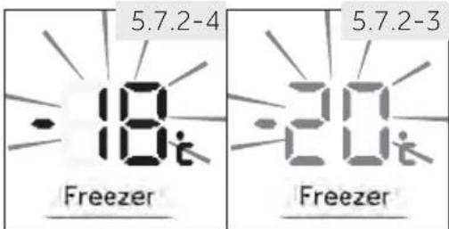 HAIER HTW7720ENPT - De temperatuur van de diepvriezer instellen - 1