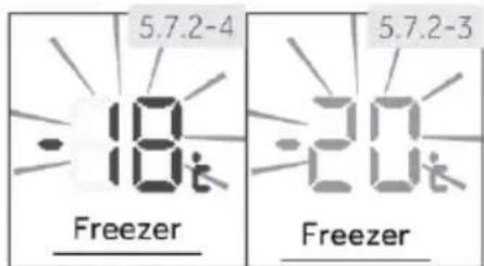 HAIER HTW7720ENPT - Adjust the temperature for freezer - 1