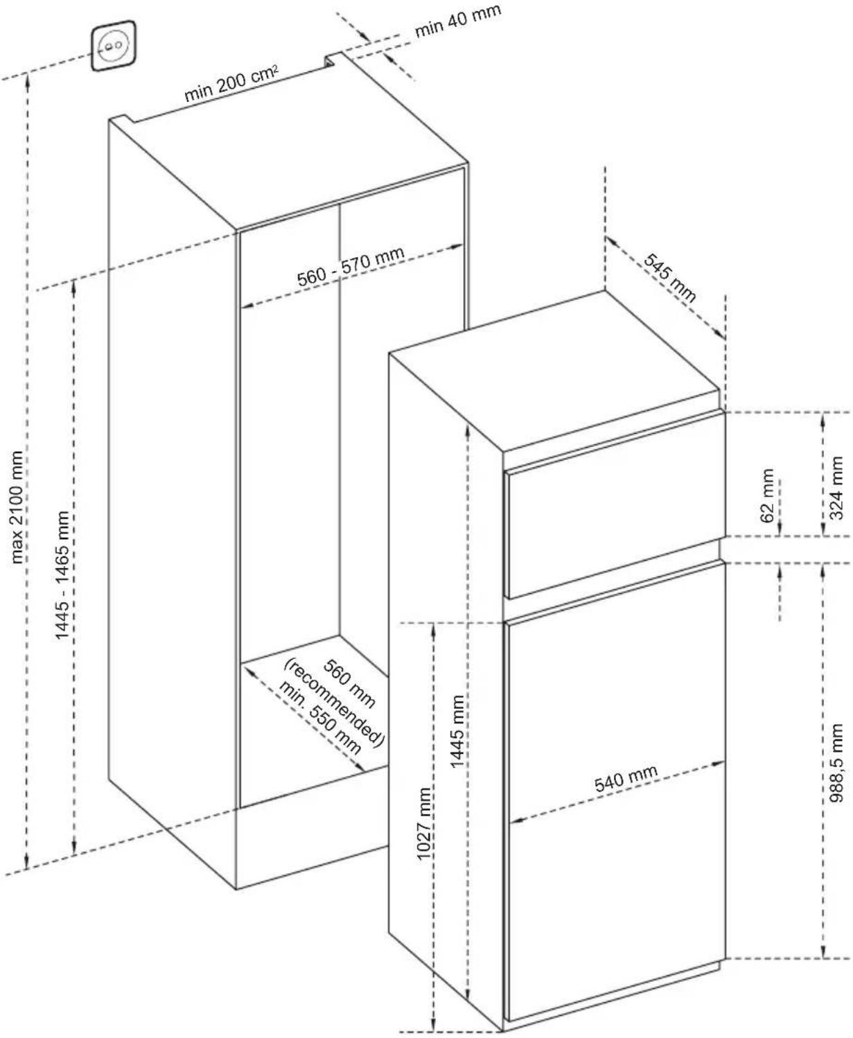 AIRLUX ARI1450 - Dimensioni - 1