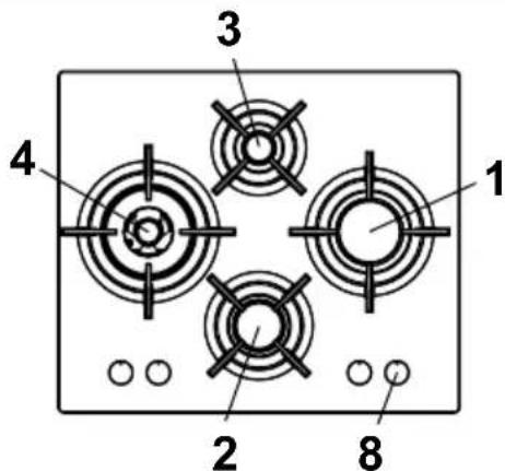 AIRLUX AV32HBK - DESCRIPTION DES TABLES DE CUISSON - 6